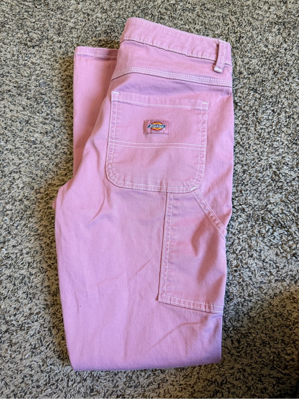 Dickies Pink Straight-Leg Carpenter Pants